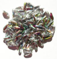 100 3x11mm Crystal Vitrail Dagger Beads